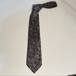 Men’s Necktie Bugatti Black Paisley
